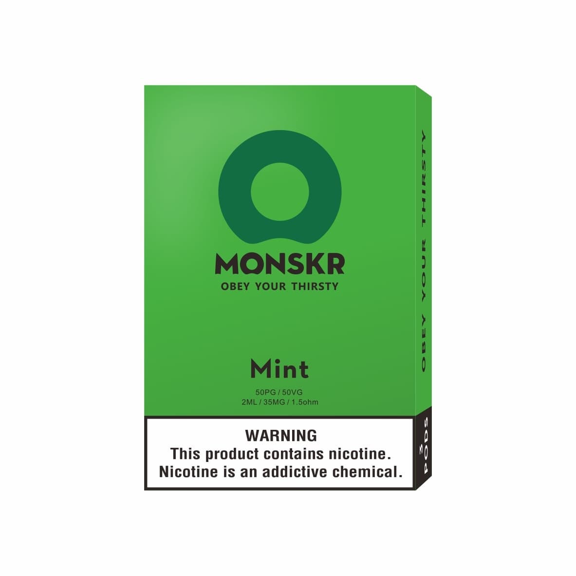 MONSKR 蒙斯科 大嘴怪 一代煙彈 純涼薄荷 (1盒3入)
