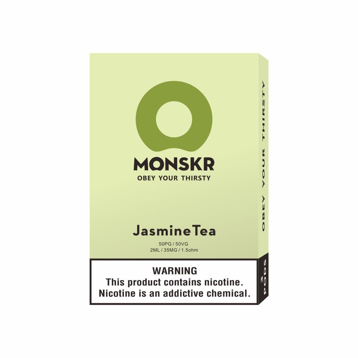 MONSKR 蒙斯科 大嘴怪 一代煙彈 茉莉綠茶 (1盒3入)