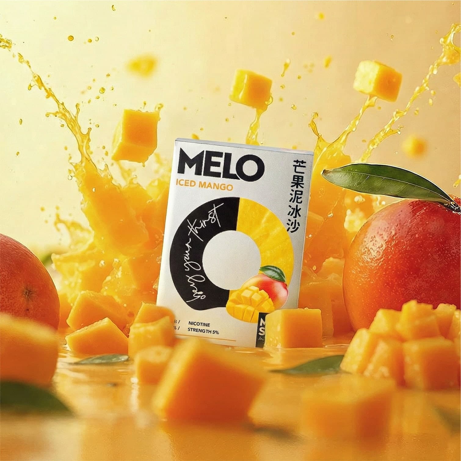 MONSKR 蒙斯科 大嘴怪 MELO 五代煙彈 12芒果泥冰沙 (3入)